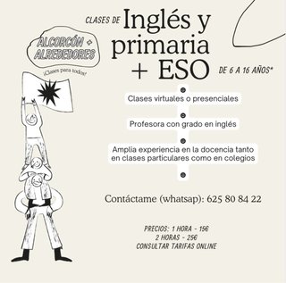 Clases particulares de primaria e inglés