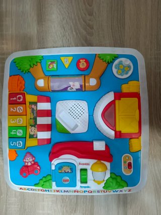 Mesa de aprendizaje bilingüe para bebés