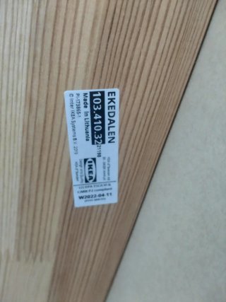 Banco madera blanco (Ikea Ekedalen)