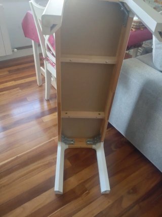 Banco madera blanco (Ikea Ekedalen)