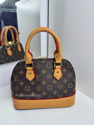 Bolso LV Marrón y Rojo