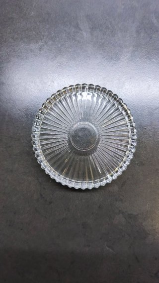 9 platos cristal vintage decorativos