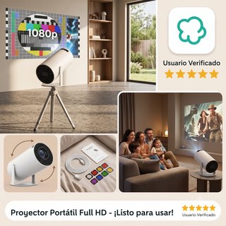 Proyector Portátil Full HD 1080p