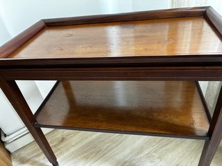 Camarera vintage de madera años 60 con ruedas