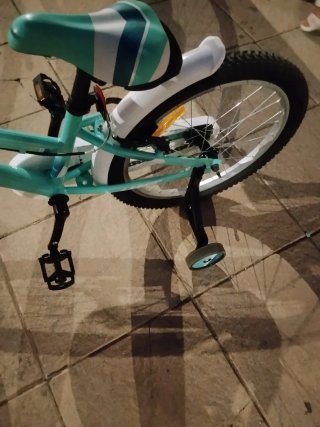 Bicicleta infantil niña mint.