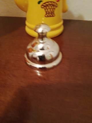 Botella de colección cerámica y metal