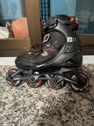 Patines Oxelo Decathlon Negro Naranja de 35-38