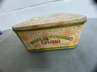 Caja Lata Antigua Crema Membrillo La Dulce Granada