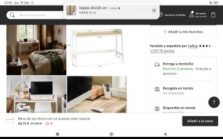 Escritorio madera blanco Maisons du Monde