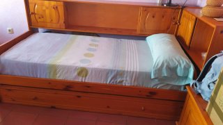Cama de madera 90cm