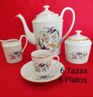 Juego de Café Limoges 6 Servicios