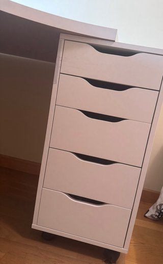Mesa escritorio esquinera blanca