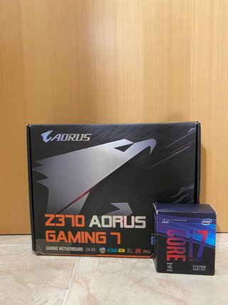 PACK COMPONENTES I7 8700K + AORUS Z370 GAMING 7