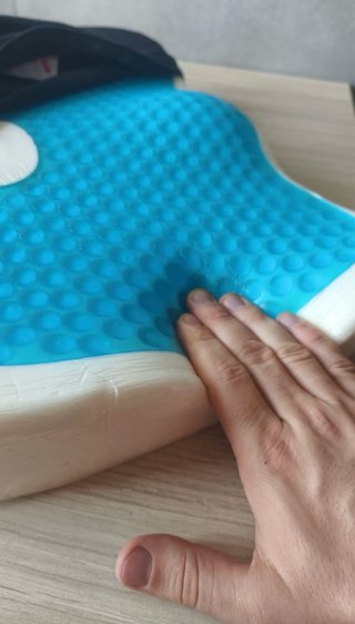 Cojín ergonómico negro/gris