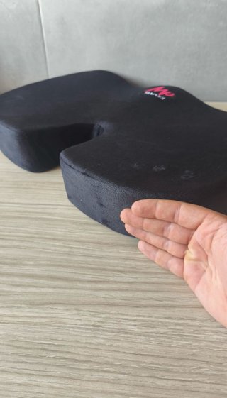 Cojín ergonómico negro/gris