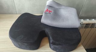Cojín ergonómico negro/gris