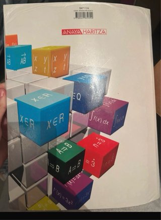 Libro Kimika y Matematicas de Bachillerato ANAYA