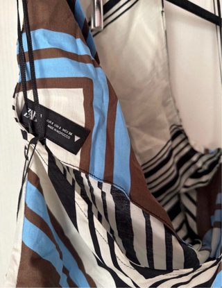 Borsa Zara fantasia geometrica