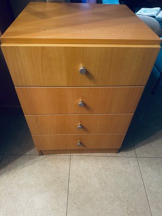Cajonera de madera 4 cajones