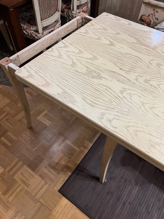 Mesa de comedor tipo libro | Pino blanco