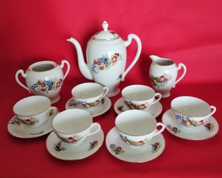 Juego de café Limoges porcelana
