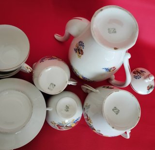 Juego de café Limoges porcelana