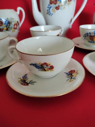 Juego de café Limoges porcelana