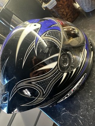 Casco integral Nitro Racing Talla S Azul