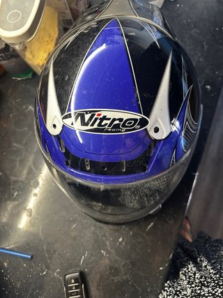 Casco integral Nitro Racing Talla S Azul