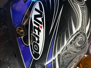 Casco integral Nitro Racing Talla S Azul