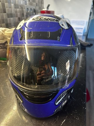 Casco integral Nitro Racing Talla S Azul