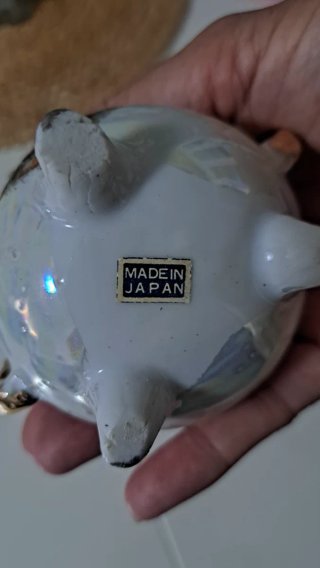 Quinqué antiguo de porcelana.