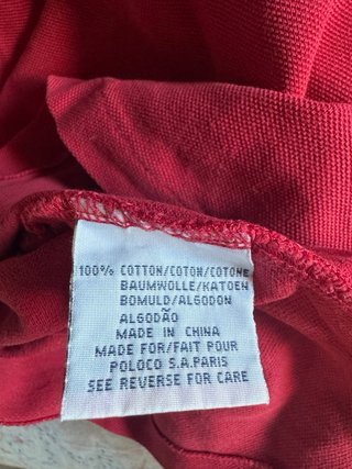 Polo Ralph Lauren Manga Larga Rojo