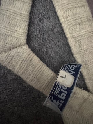 Maglione vintage Pickwick beige/grigio