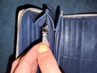 Cartera Misako Beige y Azul