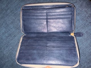 Cartera Misako Beige y Azul