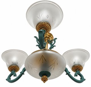 Lámpara Techo Vintage 3 Luces Tulip