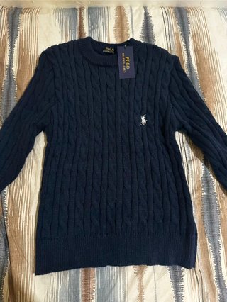Jersey Polo Ralph Lauren trenzado azul