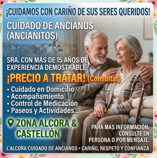Cuidadora de personas mayores