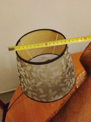 Lámpara de mesa cerámica decorada