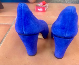 Zapatos de ante azul 36/37