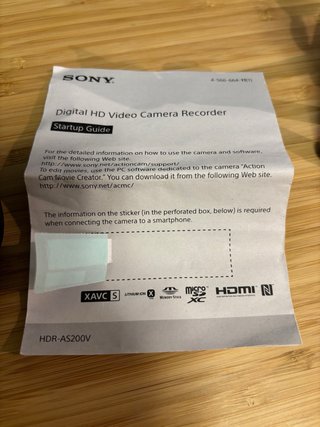 Sony HDR-AS200V + Mando + Trípode. Negociable