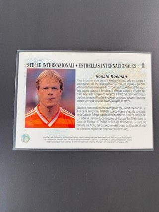 RONALD KOEMAN CARD MUNDIAL USA 94