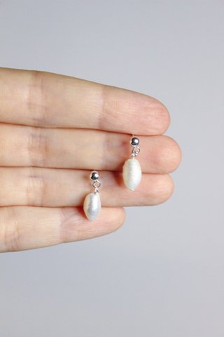 Orecchini Perle Fiume Argento