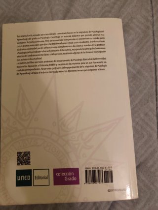 Psicología del aprendizaje UNED.