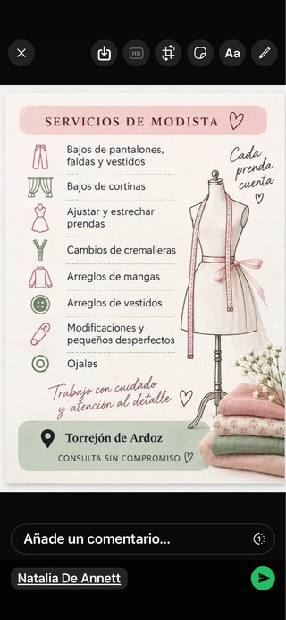 Confección y arreglos de todo tipo de ropa