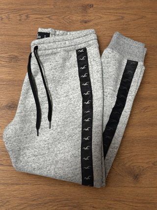 Pantalón jogger Hollister color gris jaspeado S