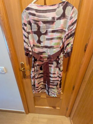 Vestido fiesta Tintoretto multicolor talla S