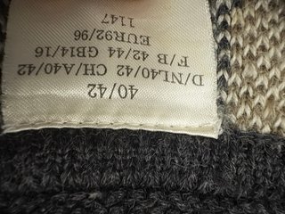 Cardigan vintage geometrico jacquard unisex