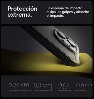 Funda Spigen Rugged Armor Magfit - Iphone 16 Pro